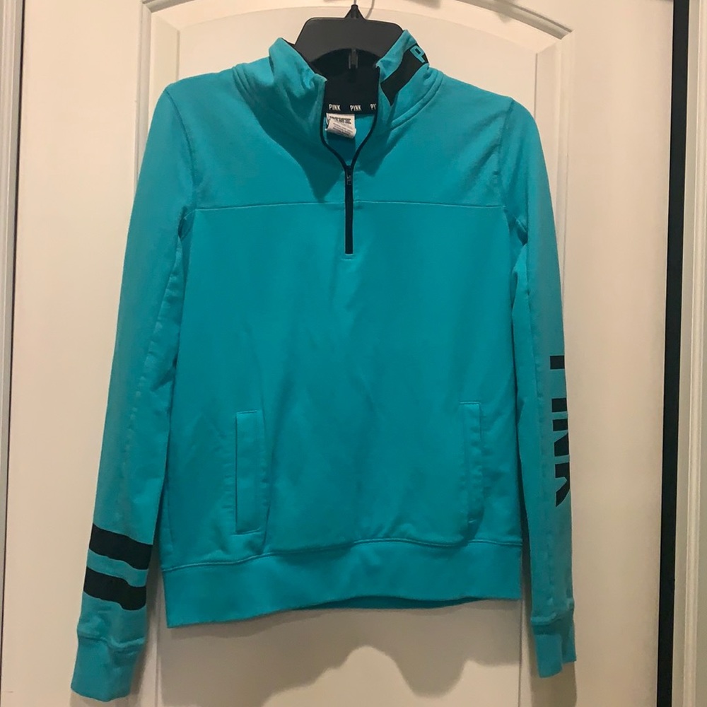 Victoria’s Secret PINK light blue quarter zip